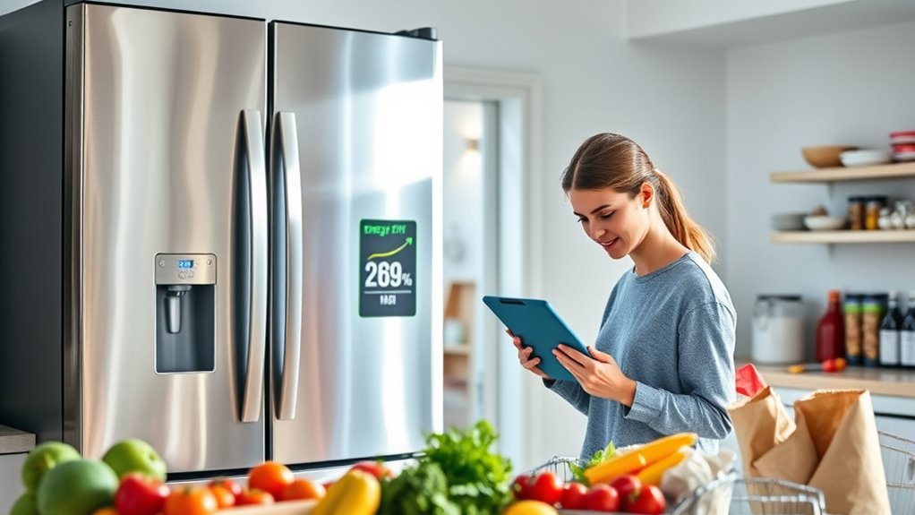 refrigerator size efficiency features