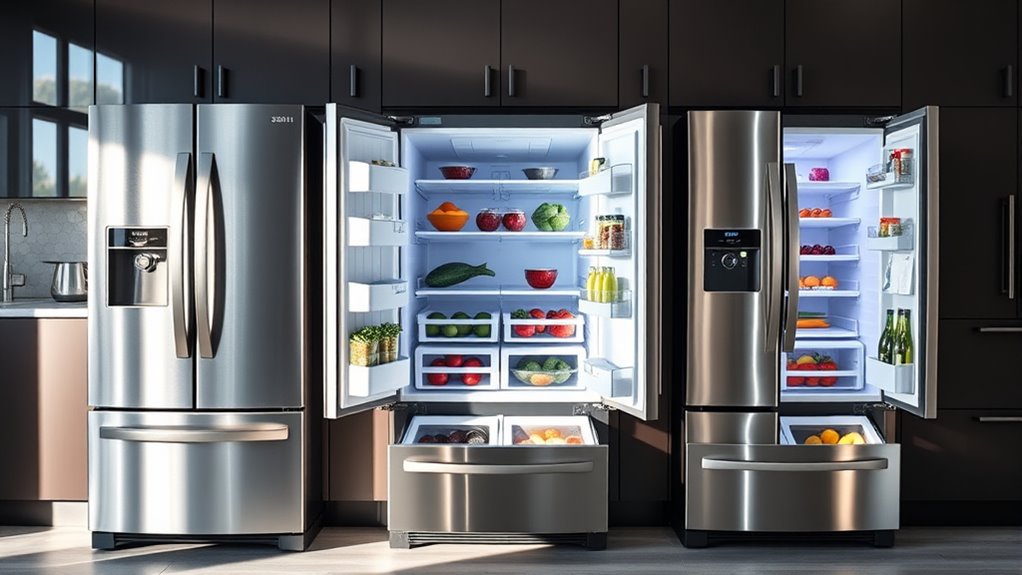 refrigerator size efficiency noise