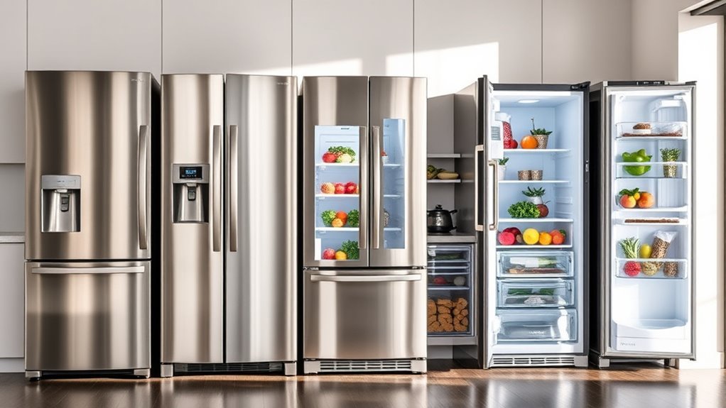 refrigerator size efficiency noise
