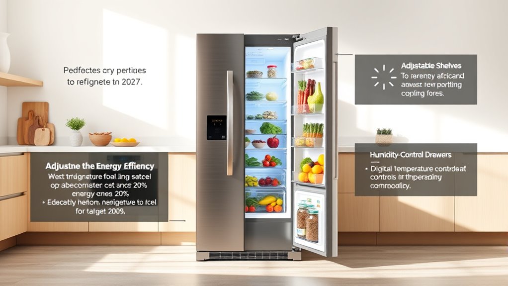 refrigerator size efficiency noise