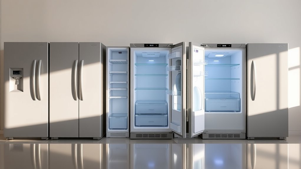 refrigerator size efficiency storage