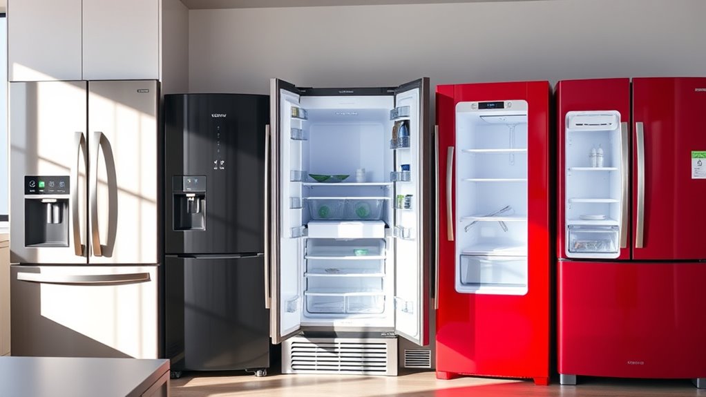 refrigerator size efficiency storage