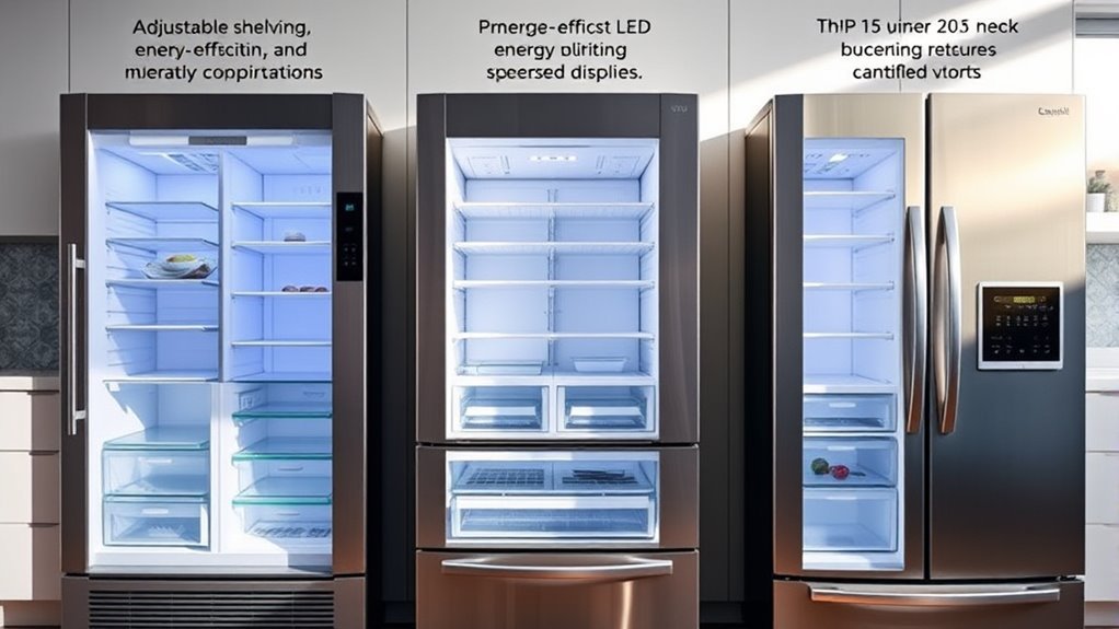 refrigerator size efficiency storage