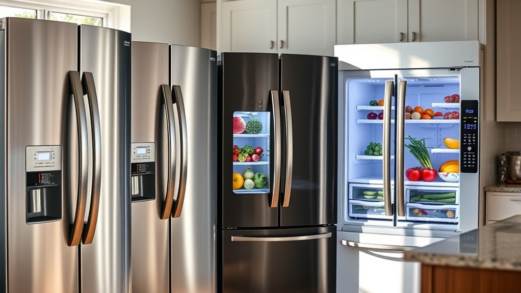 refrigerator size efficiency warranty