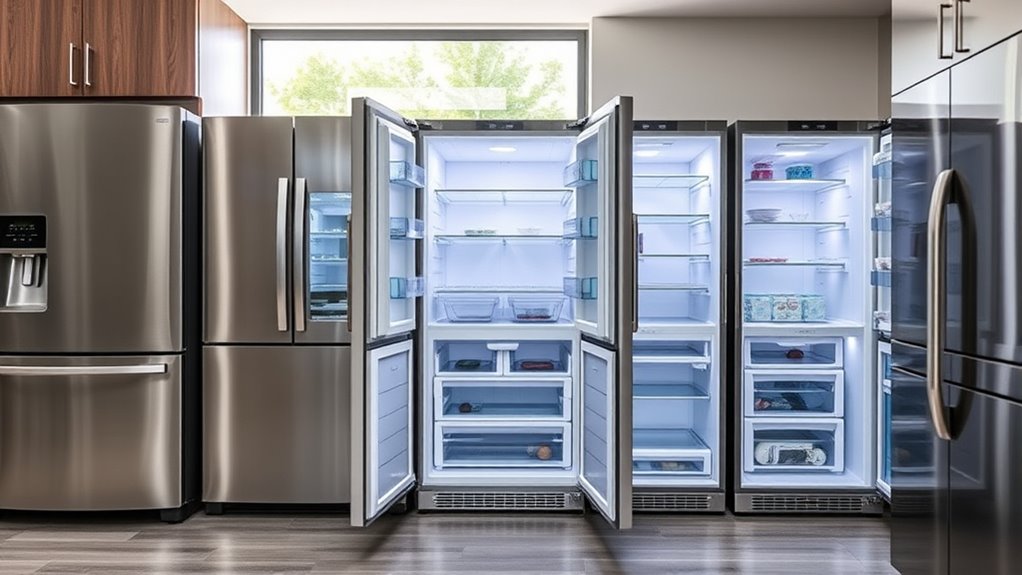 refrigerator size features efficiency