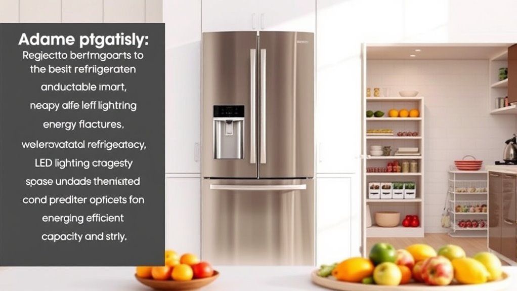 refrigerator size features efficiency