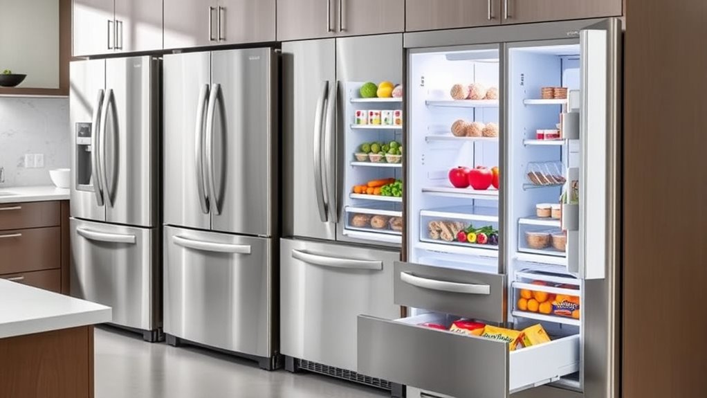 refrigerator size features style