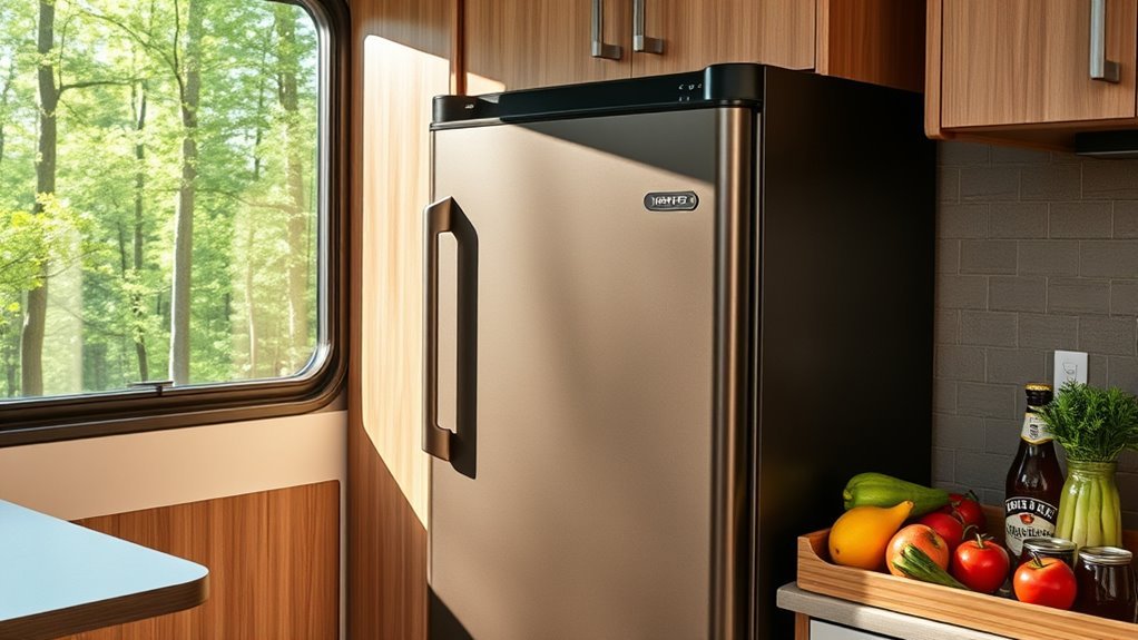 rv fridge capacity and features