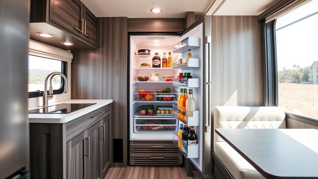 rv fridge size and efficiency
