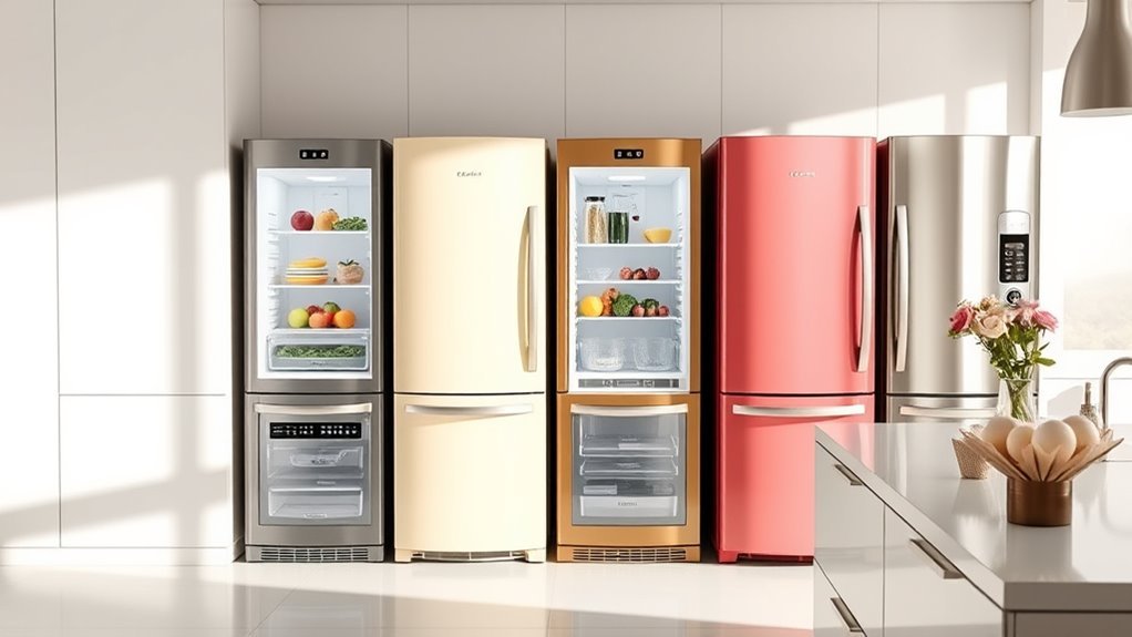 stylish functional refrigerators