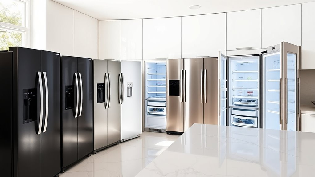 stylish space saving refrigerators