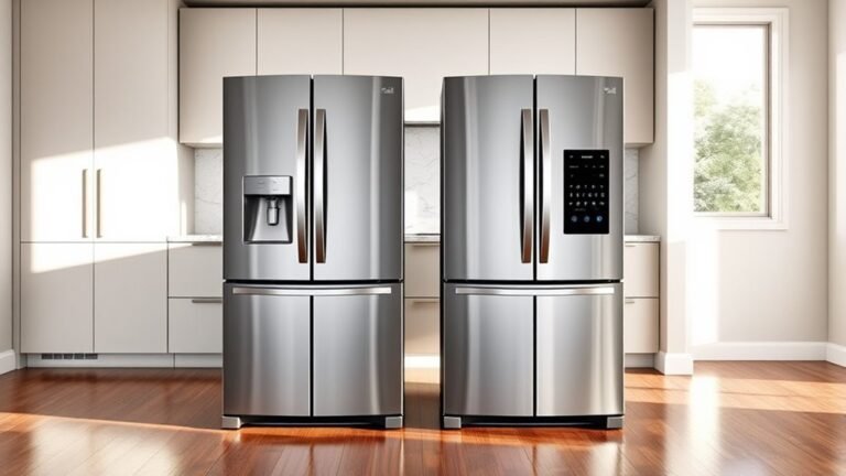 top 42 inch side by side refrigerators