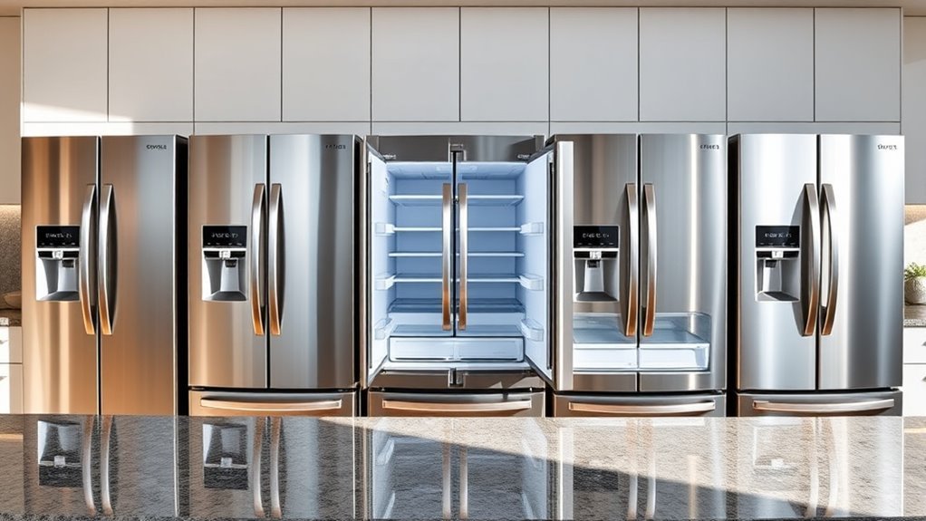 top 5 large refrigerator freezers