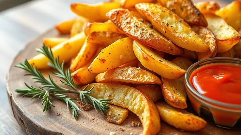 top air fryer potato wedges