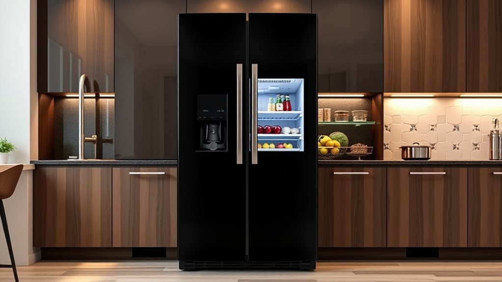 top black french door refrigerators