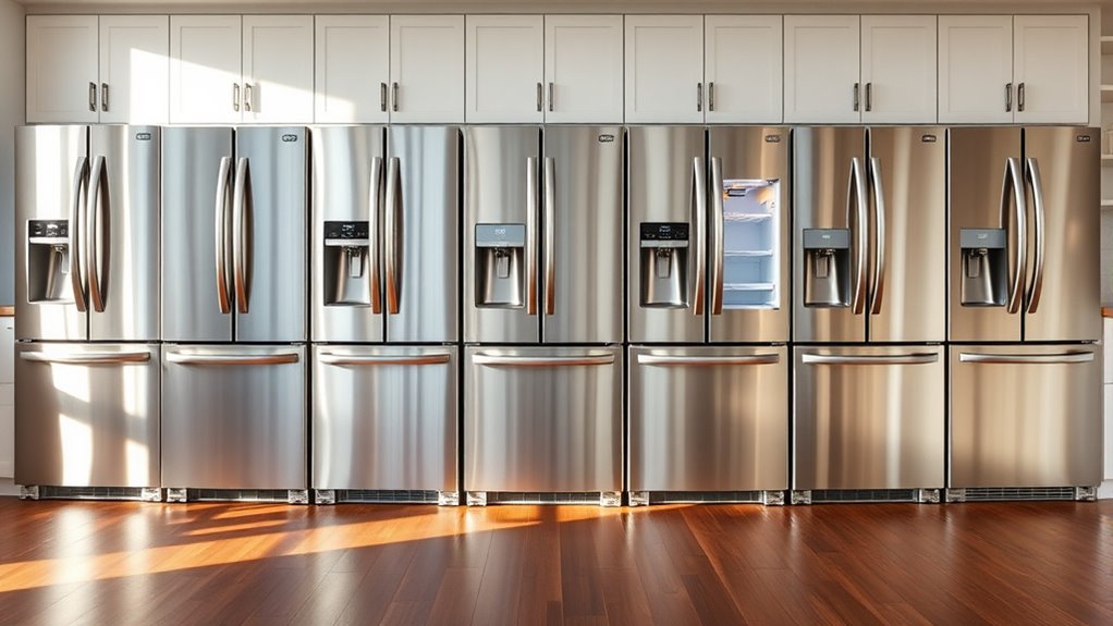 top bottom freezer refrigerators