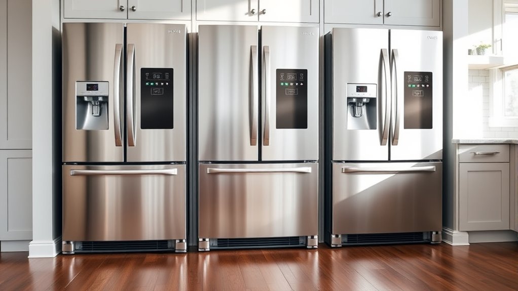top bottom freezer refrigerators