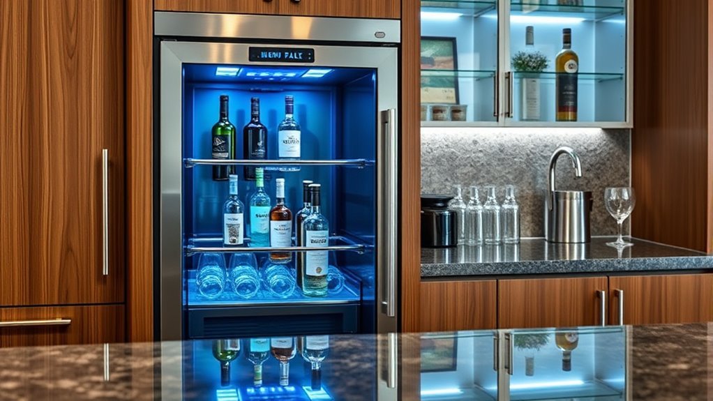 top built in bar refrigerators