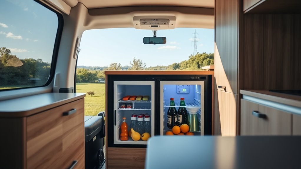 top camper van refrigerators