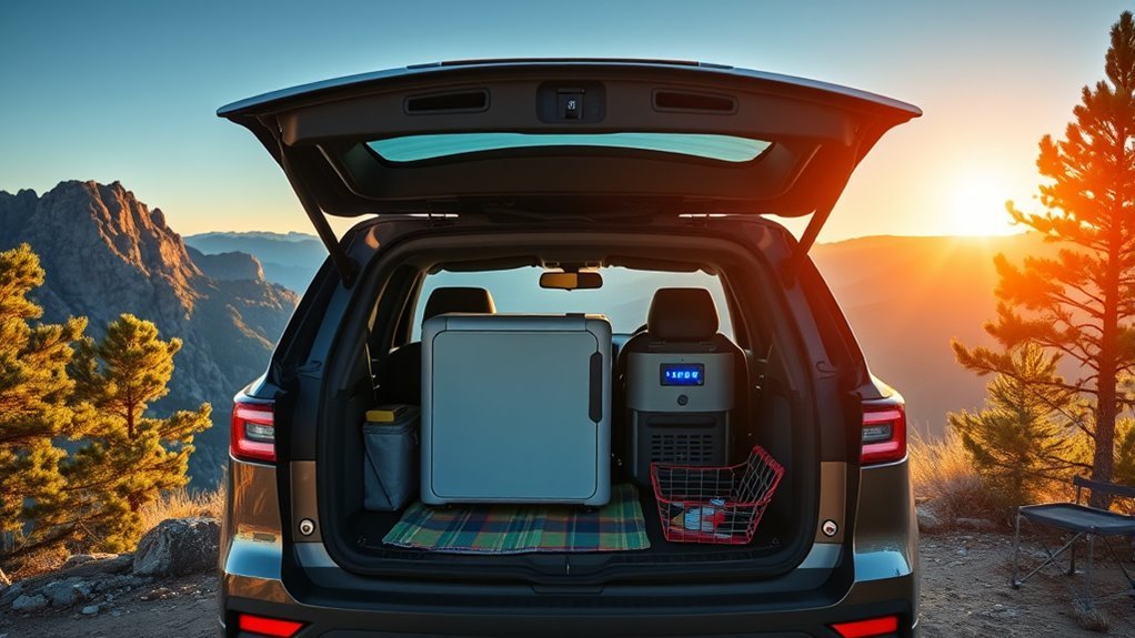 top car camping fridges