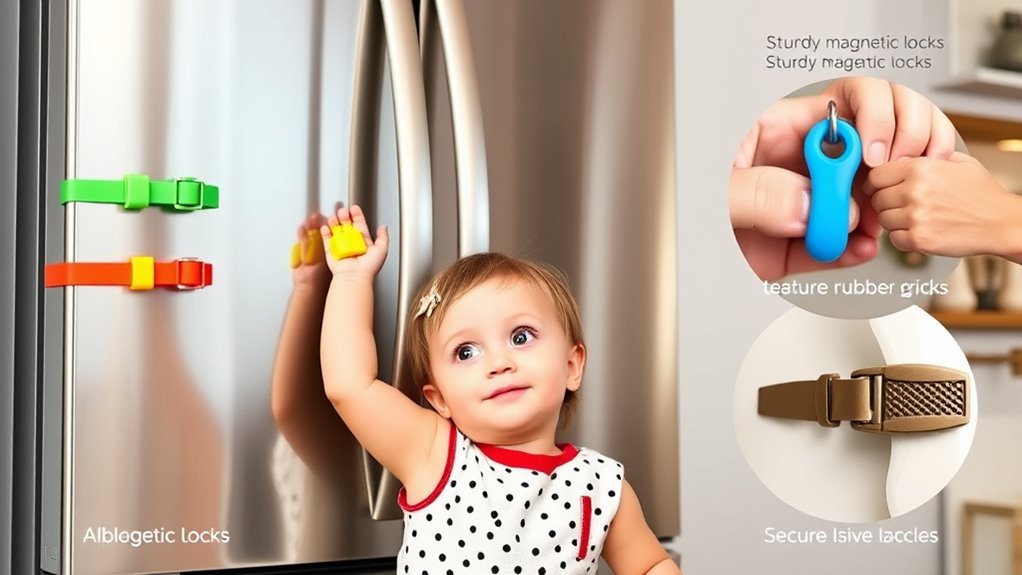 top child safety refrigerator locks