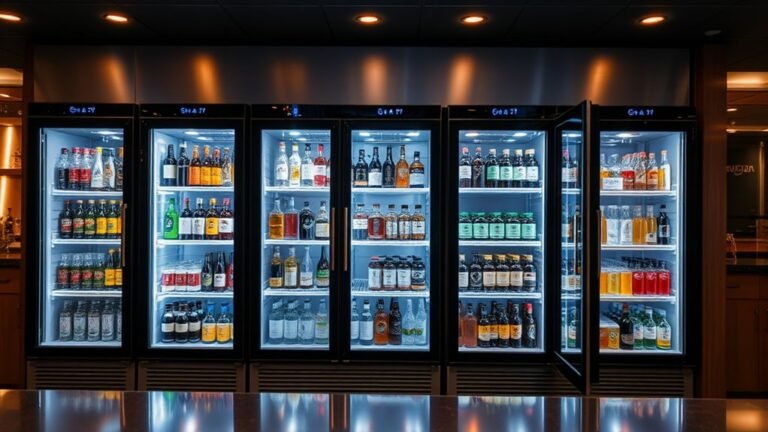 top commercial back bar refrigerators