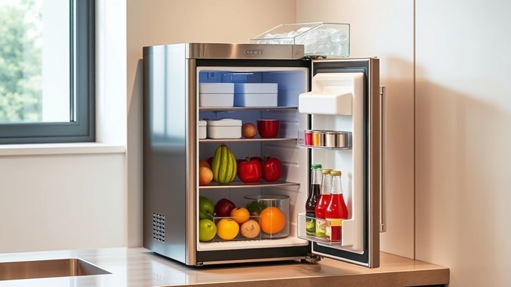 top compact ice maker refrigerators