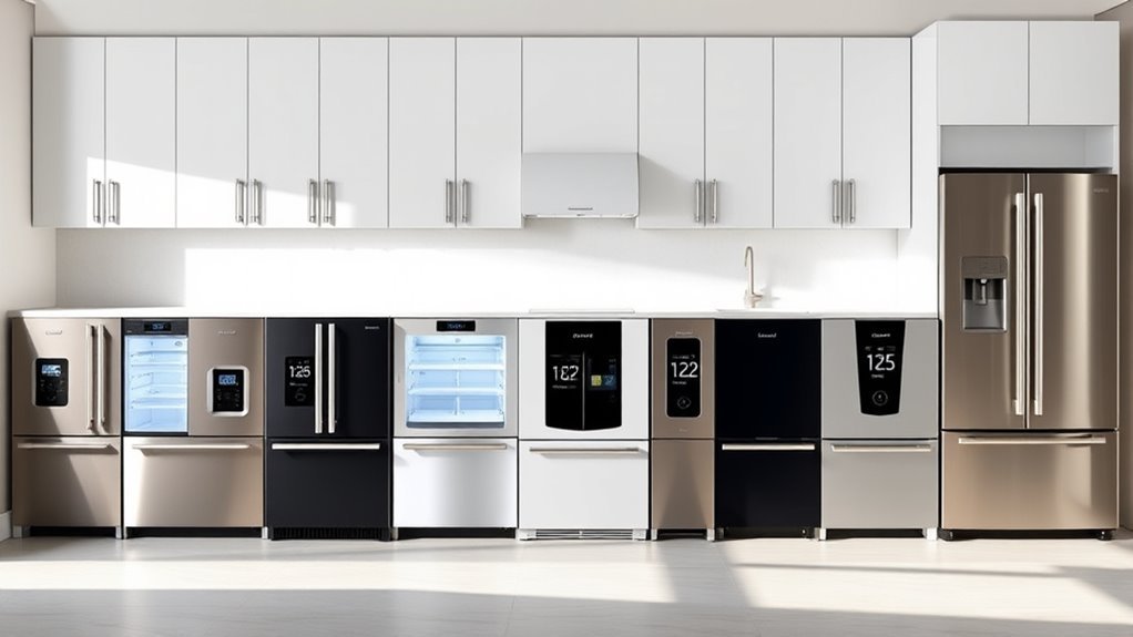top counter depth four door refrigerators