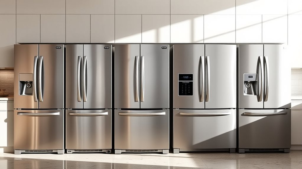 top counter depth freezer refrigerators