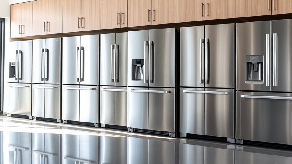 top counter depth stainless refrigerators