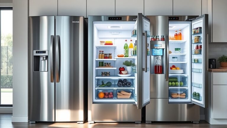 top door in door refrigerators
