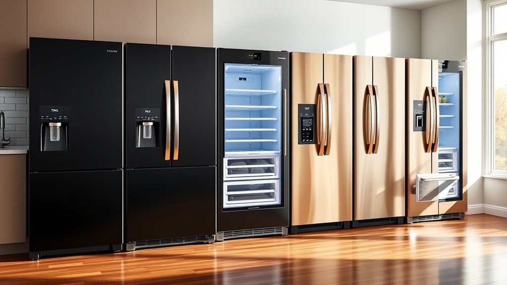 top door in door refrigerators