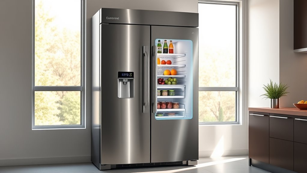 top double door fridges