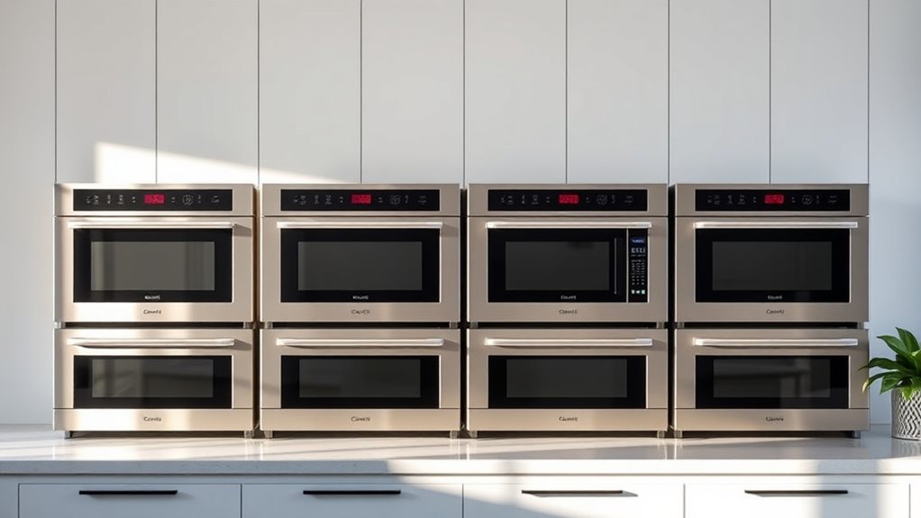 top double oven microwaves