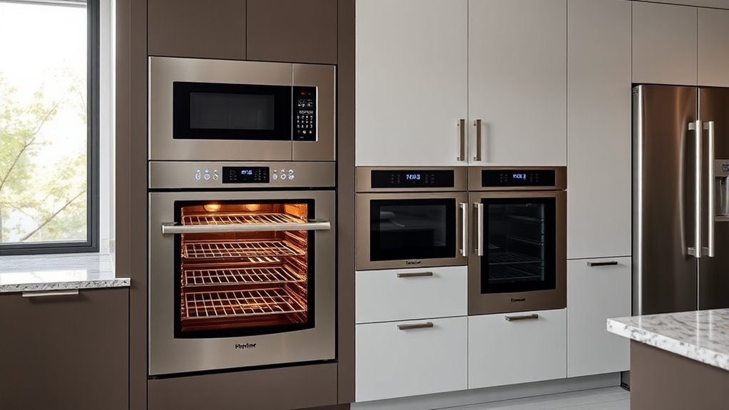 top double oven microwaves