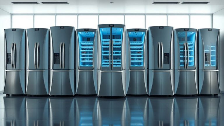 top dual curved refrigerators