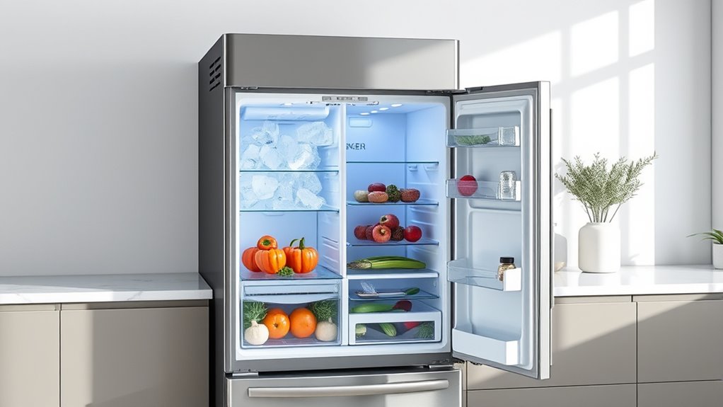 top dual ice maker fridges