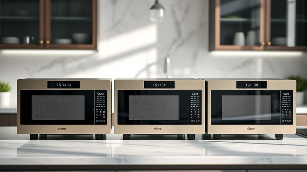 top dual microwave ovens