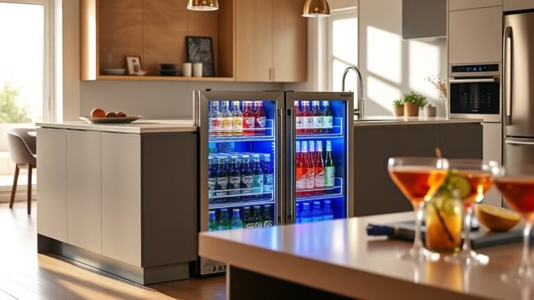 top dual zone beverage fridges