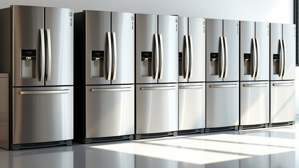 top freezer stainless refrigerators