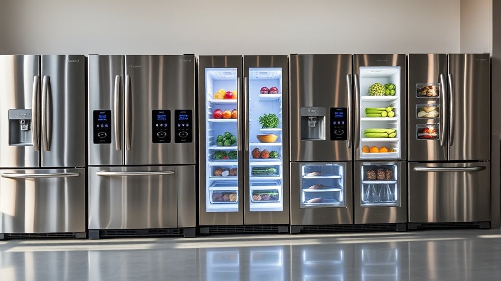 top french door ice refrigerators