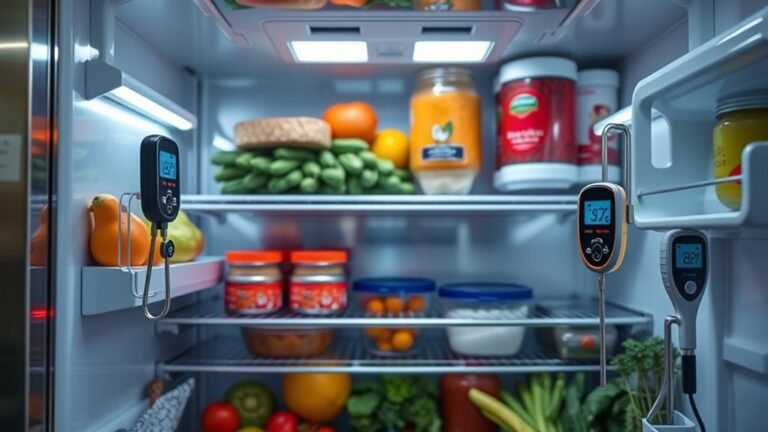 top fridge temp gauges