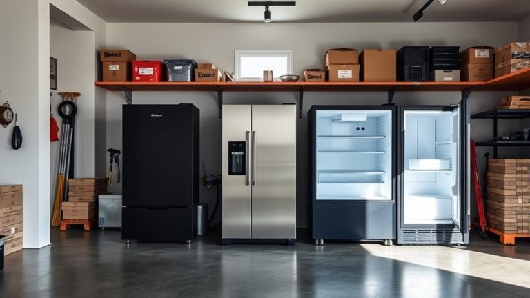 top garage freezer refrigerators