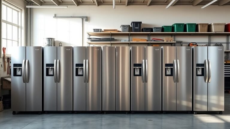 top garage freezer refrigerators