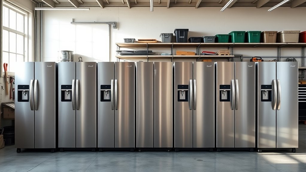 top garage freezer refrigerators