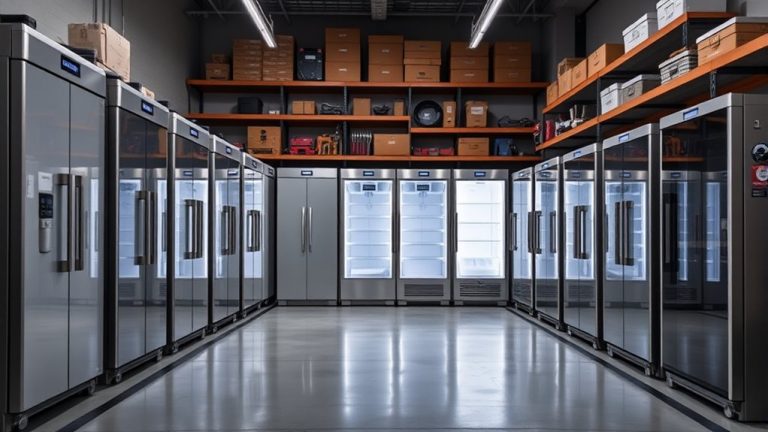 top garage fridge freezers
