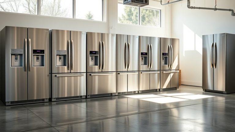 top garage ready freezers