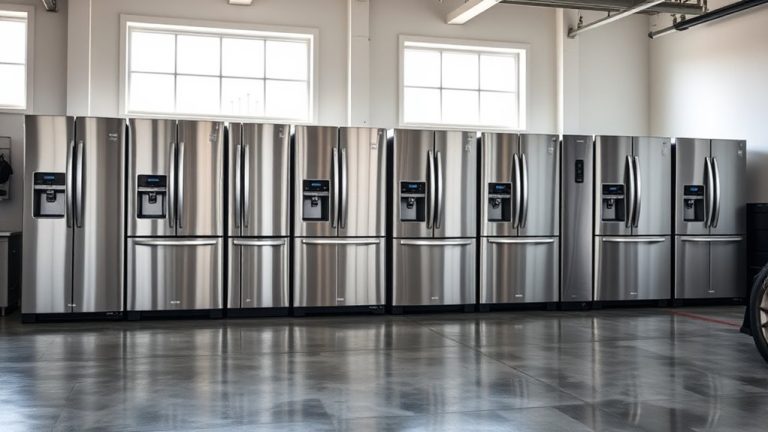 top garage refrigerator freezers