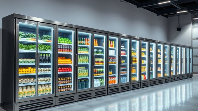 top glass door refrigerators