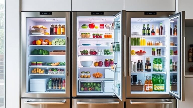 top glass door refrigerators